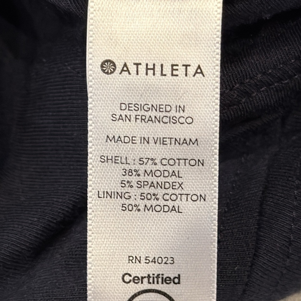 Athleta Apres Navy Side Ruched Dress Size Small - Picture 12 of 14